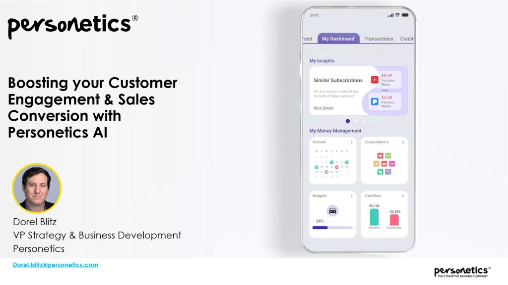 Boosting your Customer Engagement & Sales Conversion with Personetics AI
