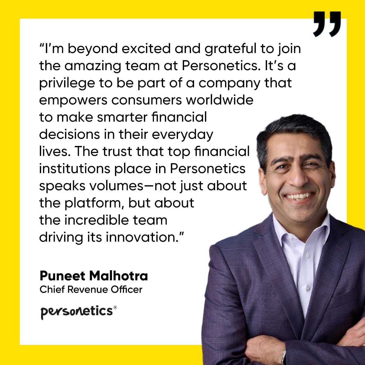 Puneet Malhotra Personetics