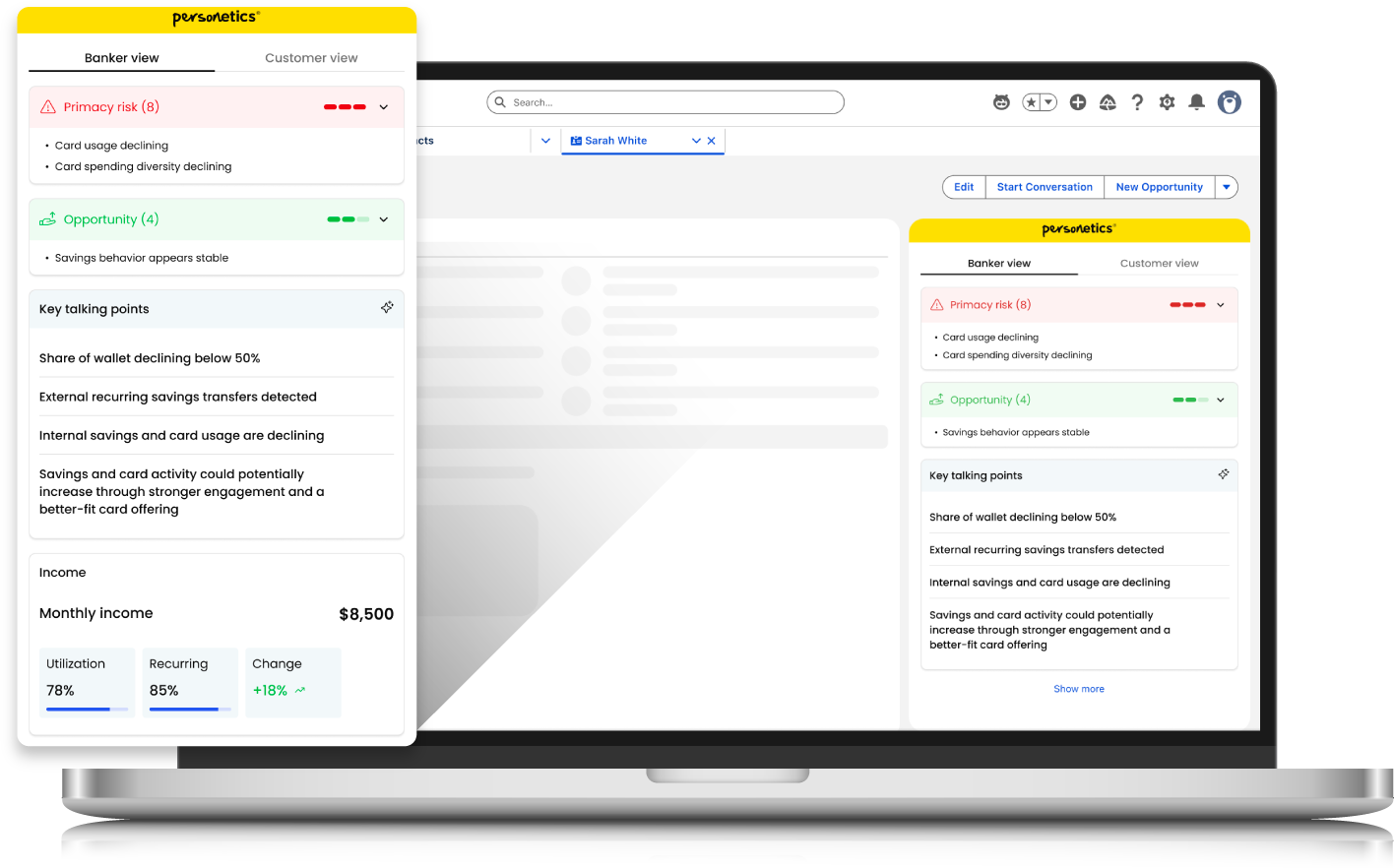Personetics Platform Banking console 04